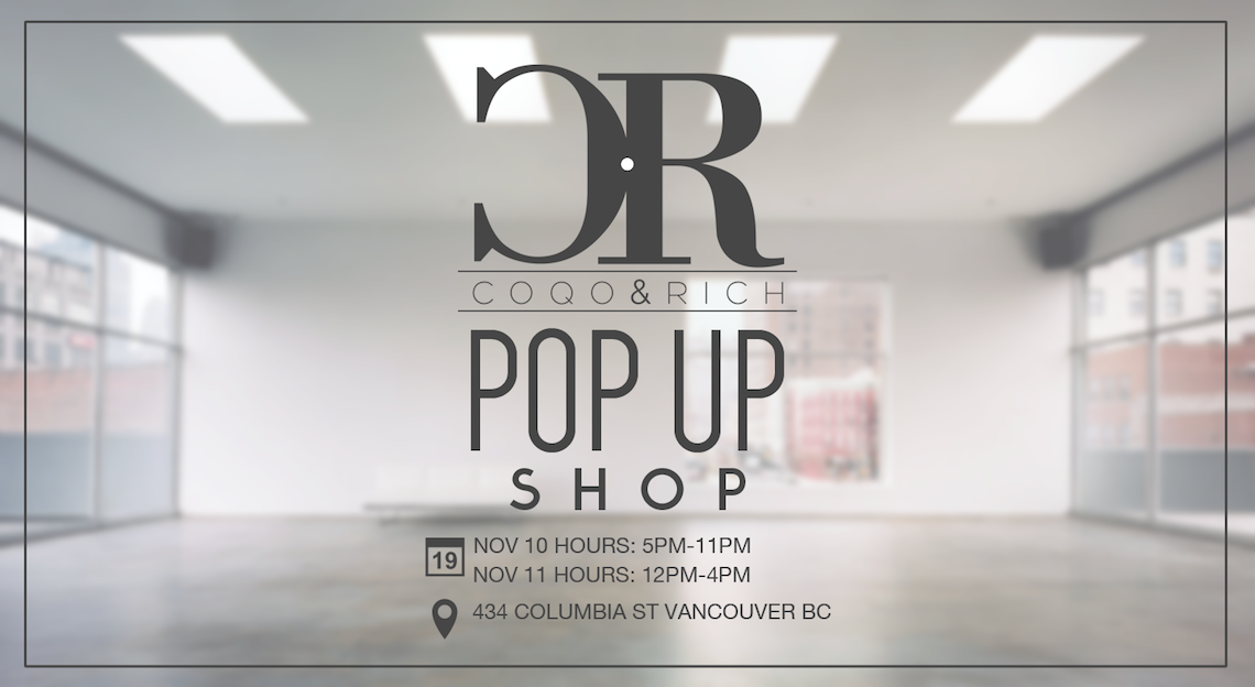 coqo & rich pop up vancouver