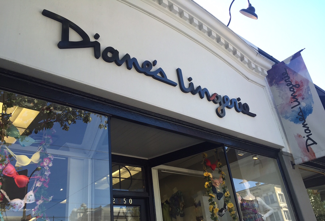 Diane's Lingerie Storefront on South Granville