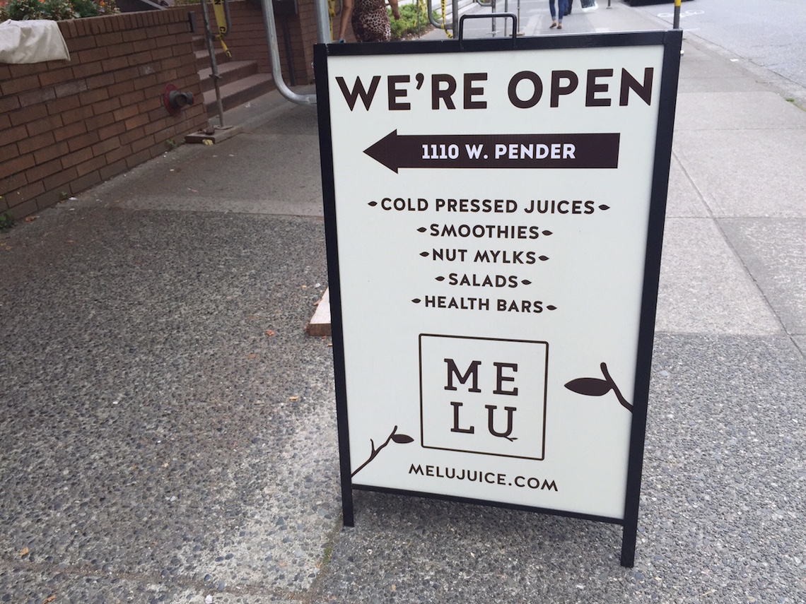 melu juice storefront