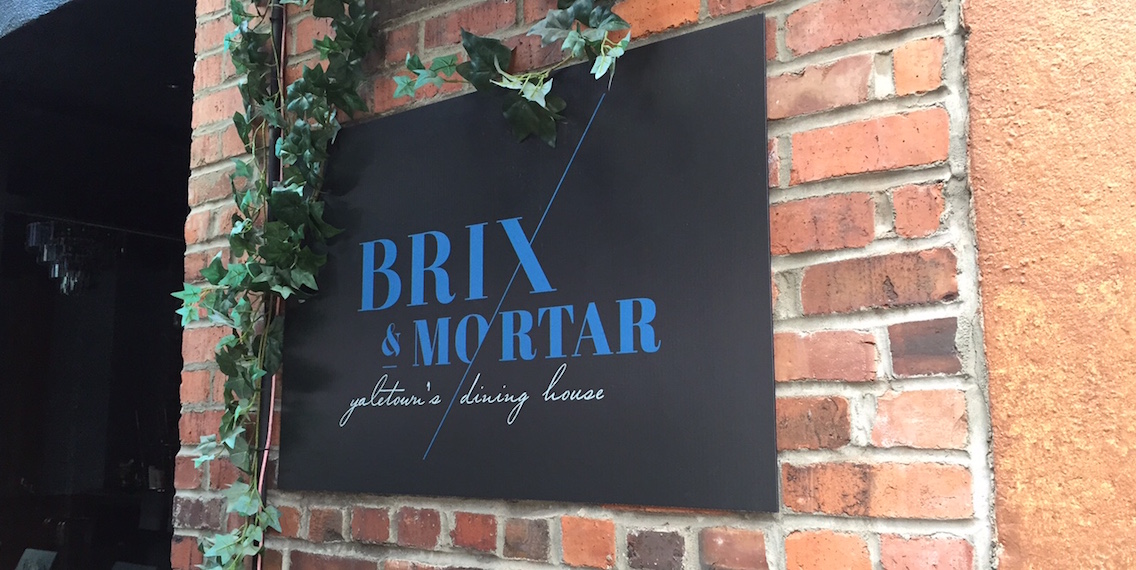 Brix & Mortar Restaurant Opens in Yaletown Modern Mix Vancouver