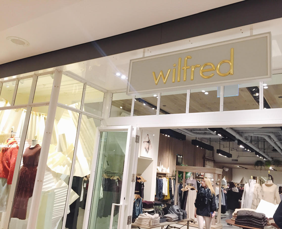 Aritzia Wilfred Store Vancouver Pacific Centre 