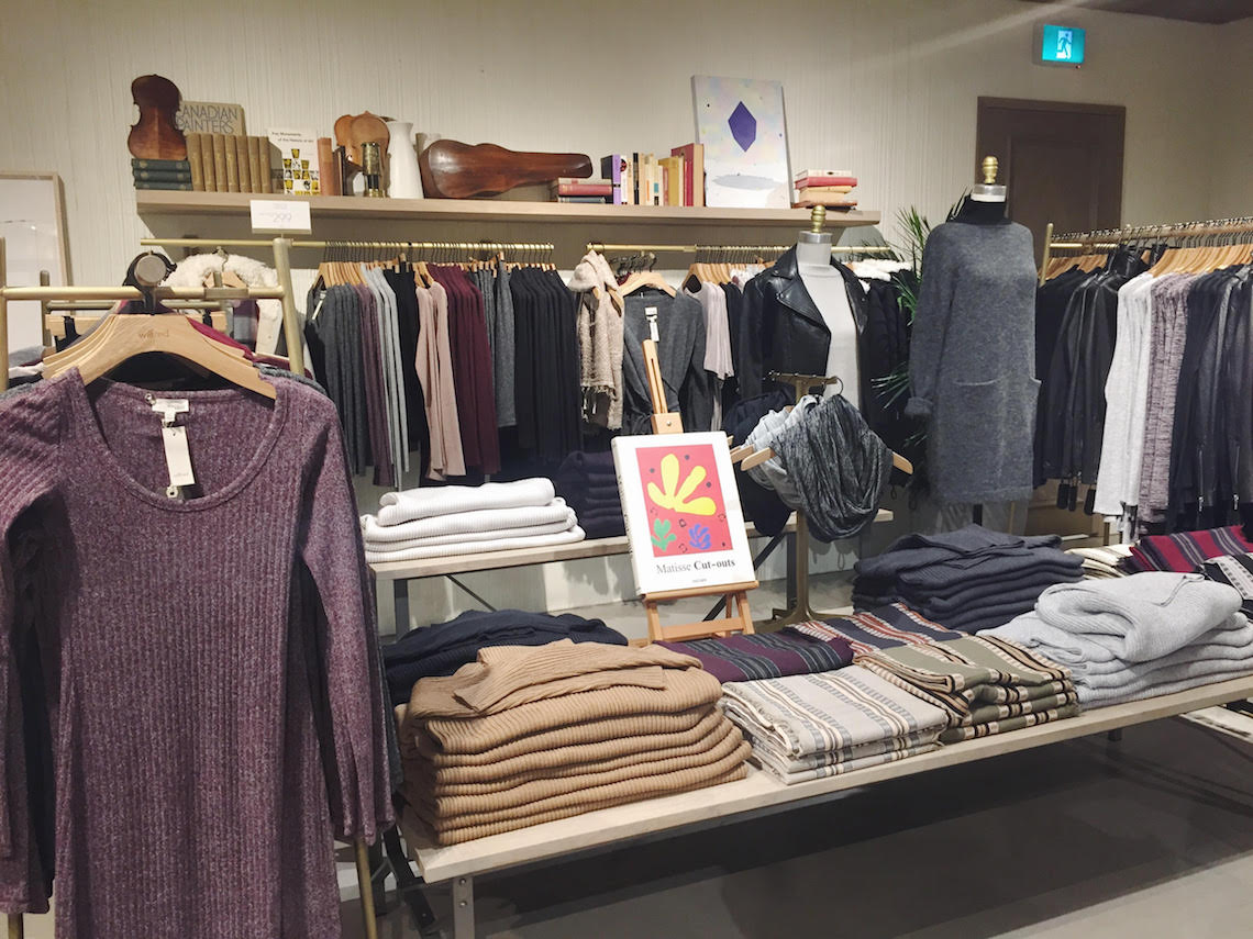 Aritzia Wilfred Store Vancouver Pacific Centre 