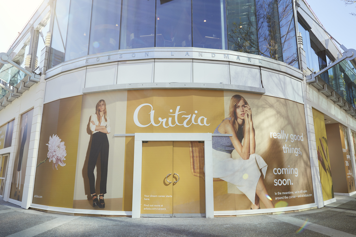 Aritzia on Robson Coming Soon