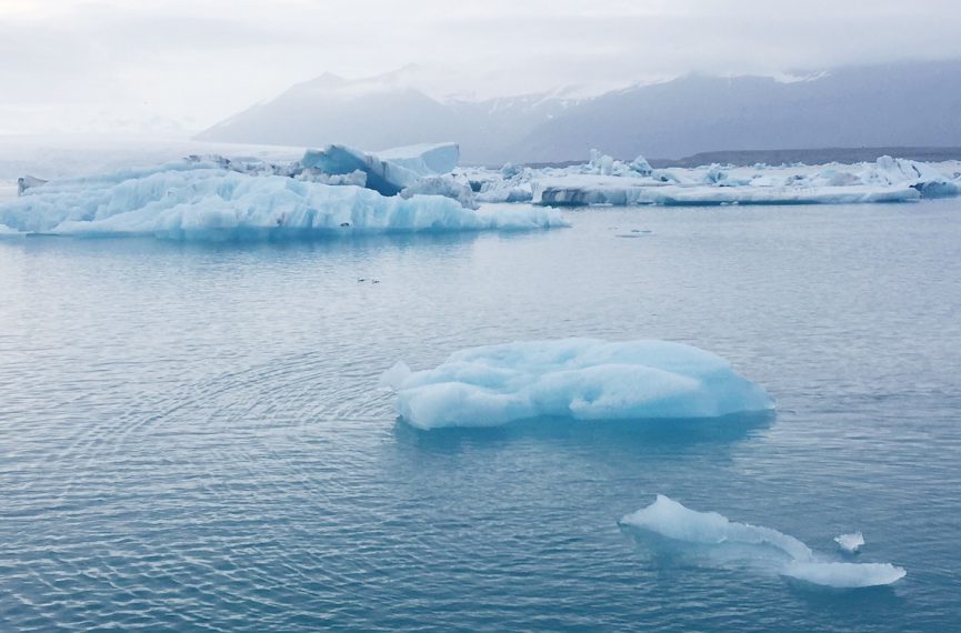 Icebergs at jokulsarlon glacier lagoon Iceland 2