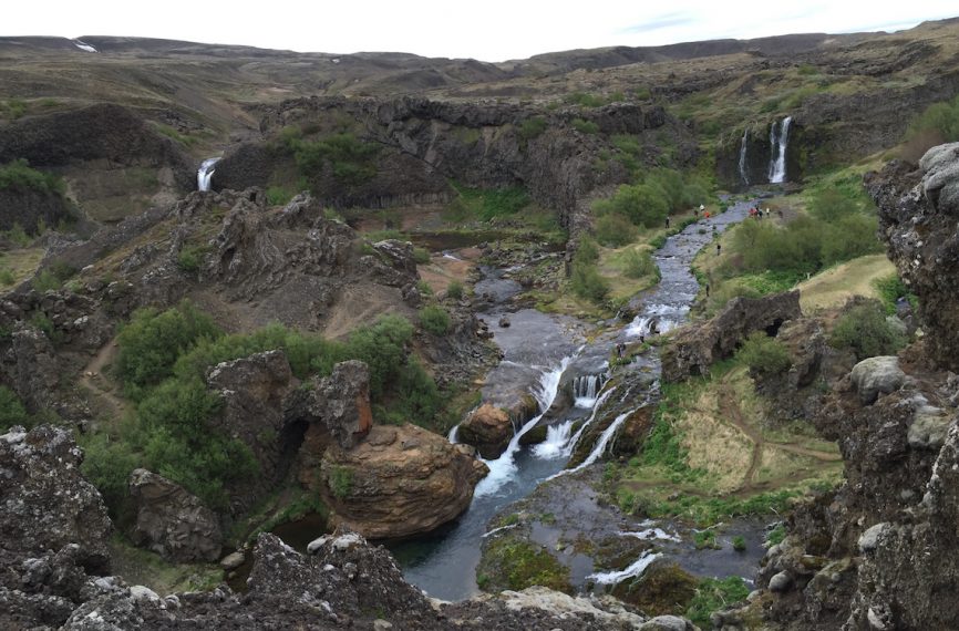 Iceland Gjain Valley Hike and Waterfalls 