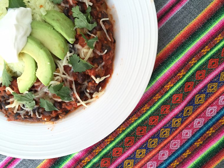 Fresh Prep: Costa Rican Black beans with Sour Cream, Lime and Jasmine Rice