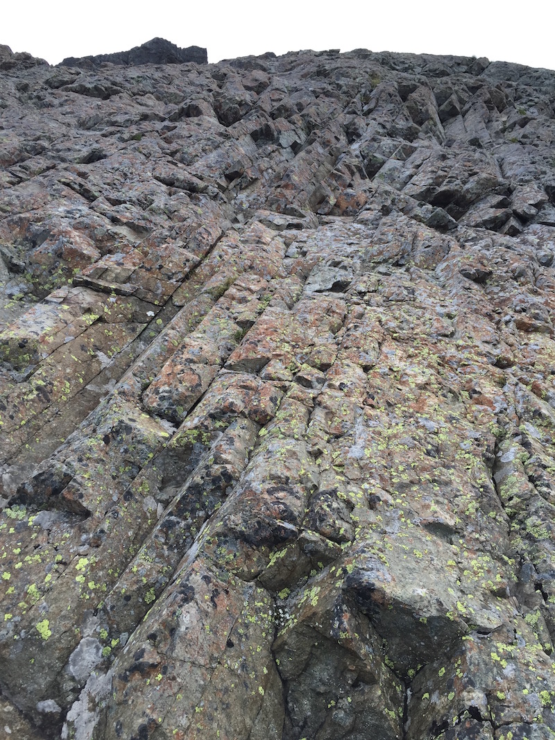 "The Pink Slab" (yes, they had to climb up this!)