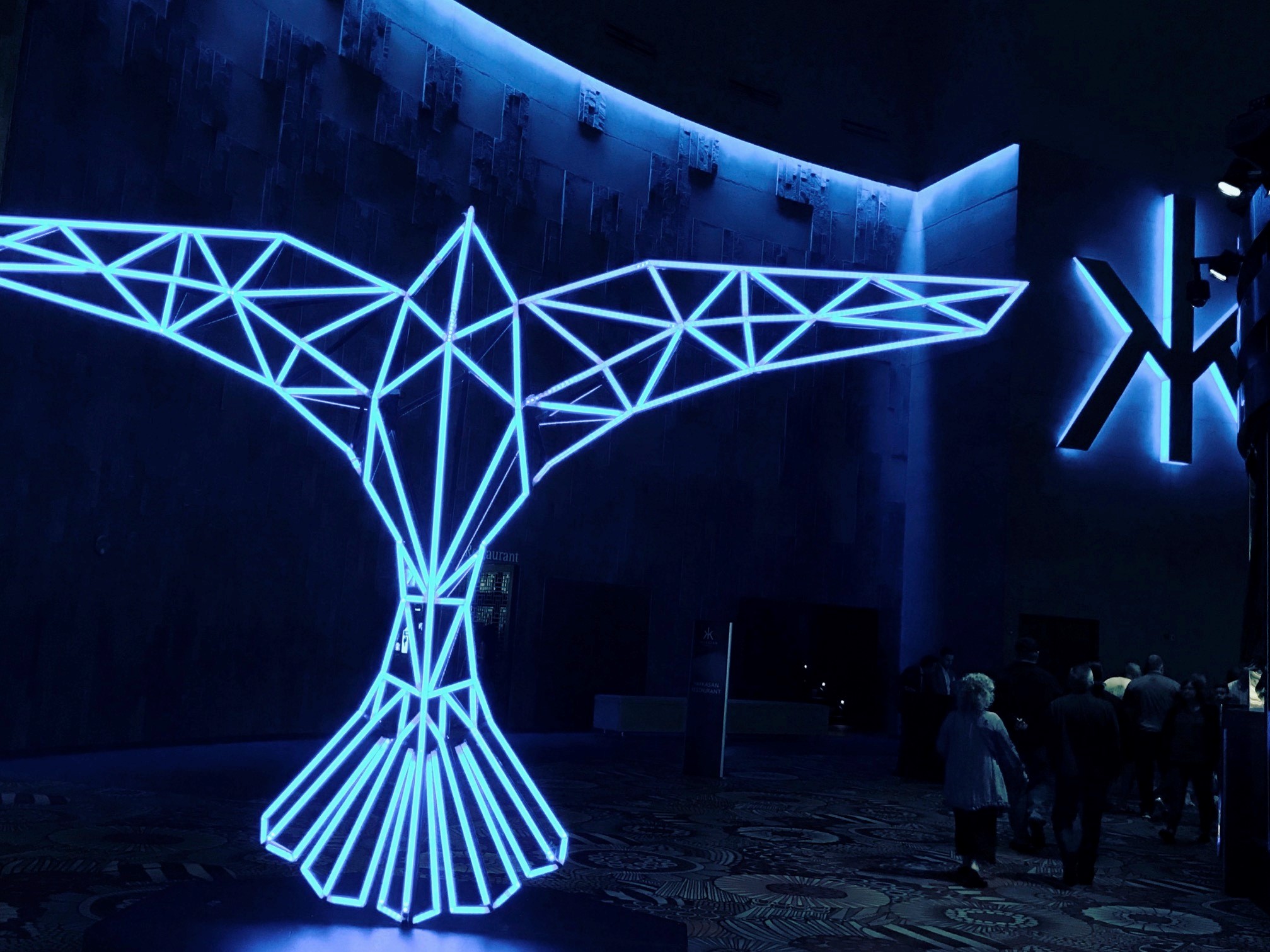 Tiesto Light Sculpture Outside Hakkasan at MGM Grand