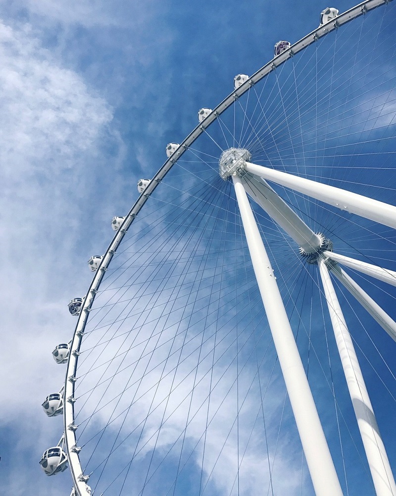 The "High Roller" Ferris Wheel at The LINQ Hotel in Las Vegas