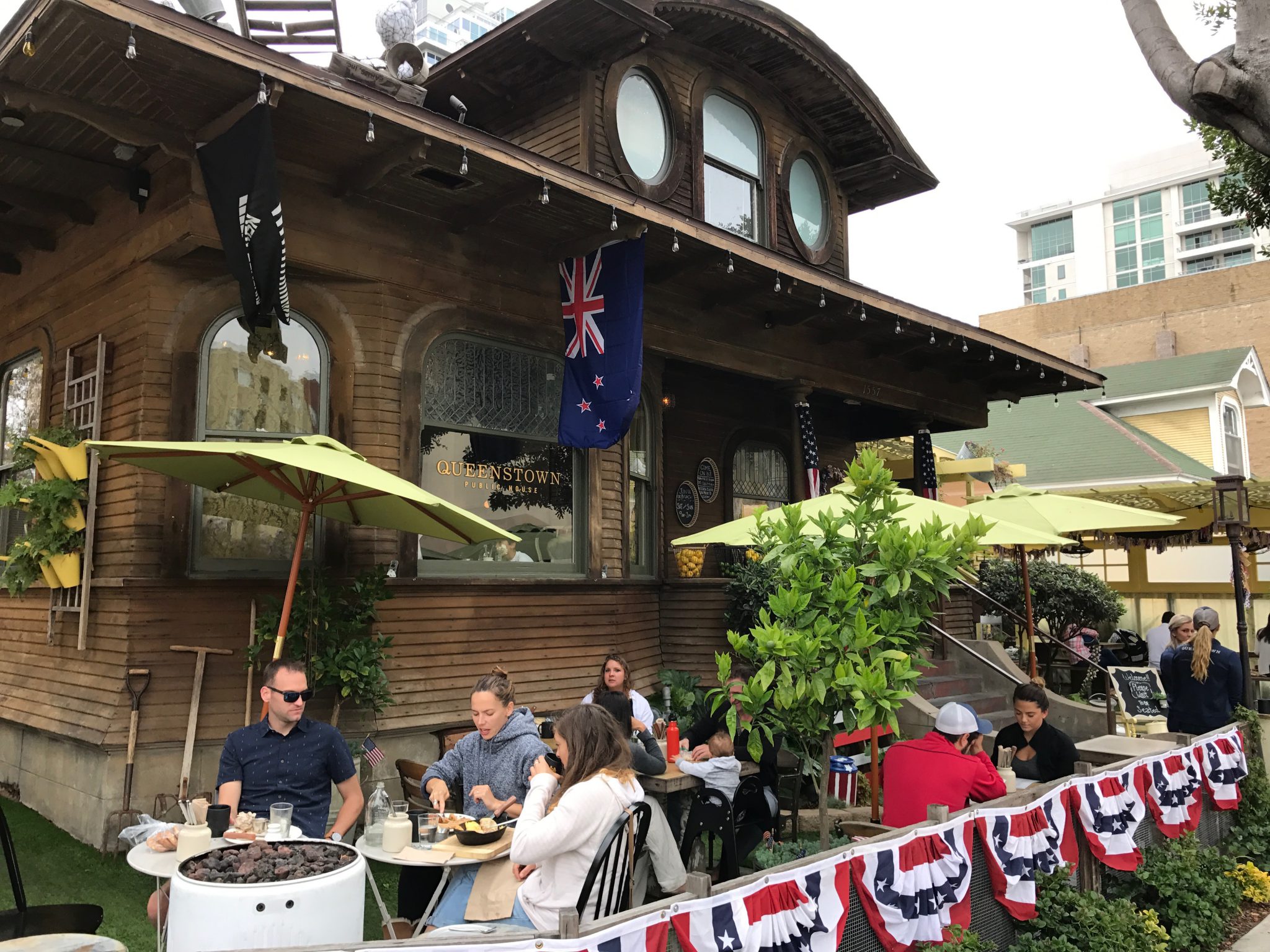 queenstown public house patio in san diego little italy