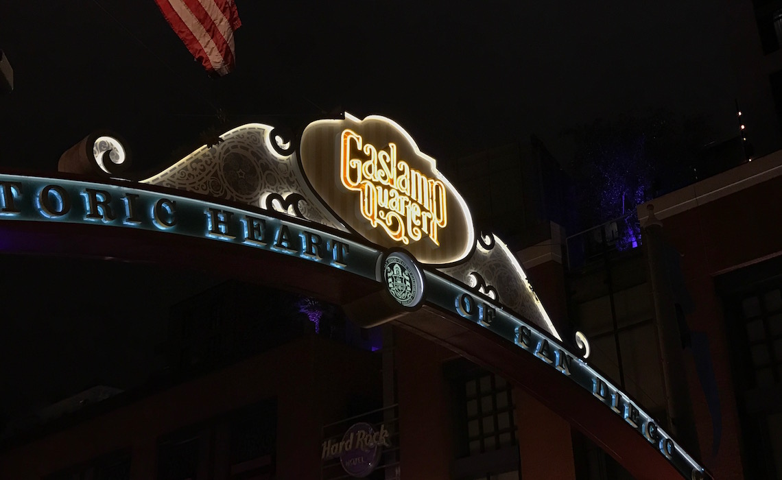 San Diego Gaslamp Quarter Sign