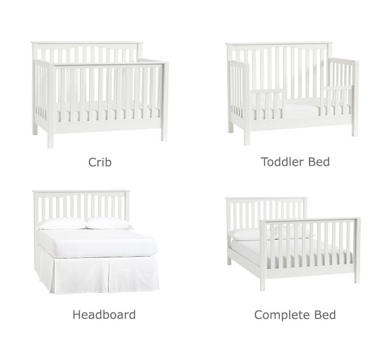 4 in 1 Convertible Crib Diagram