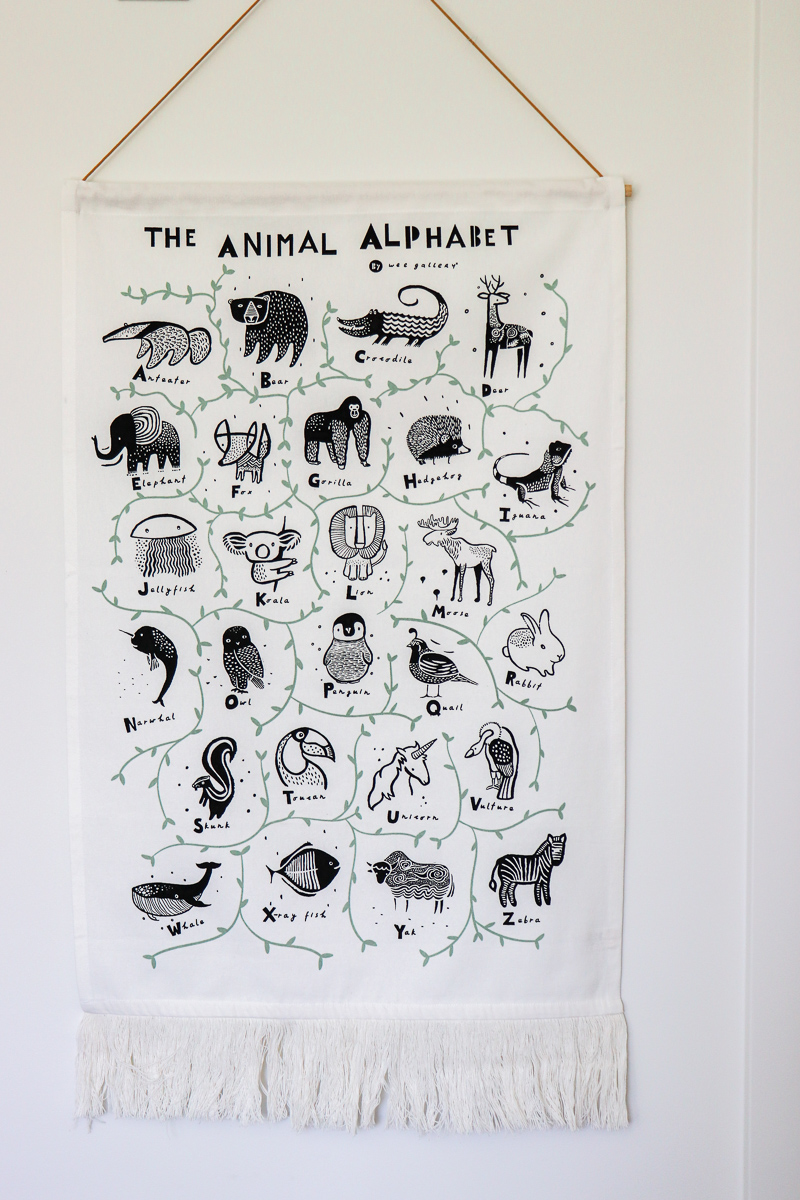 Crate & Barrel Animal Alphabet Banner by Wee Gallery