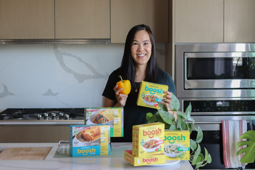 six flavours of boosh plant-based brand of frozen food