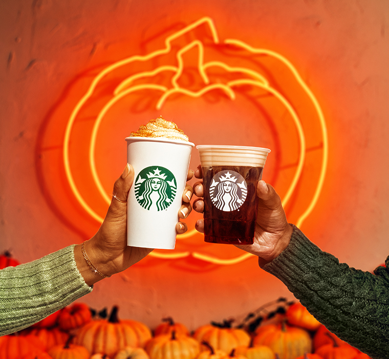 starbucks pumpkin spice latte and cold brew 2021