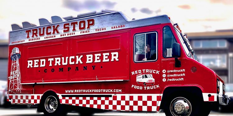 red truck beer food truck