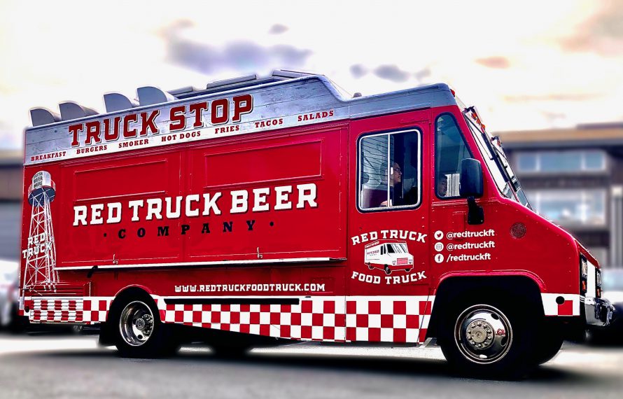 red truck beer food truck