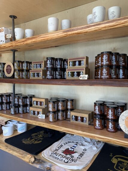 Jams and spreads at Salt Spring Kitchen Co Shop on Salt Spring Island