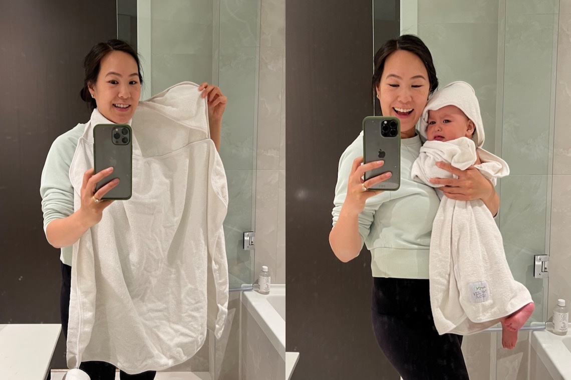 the fuzzy sprout baby towel