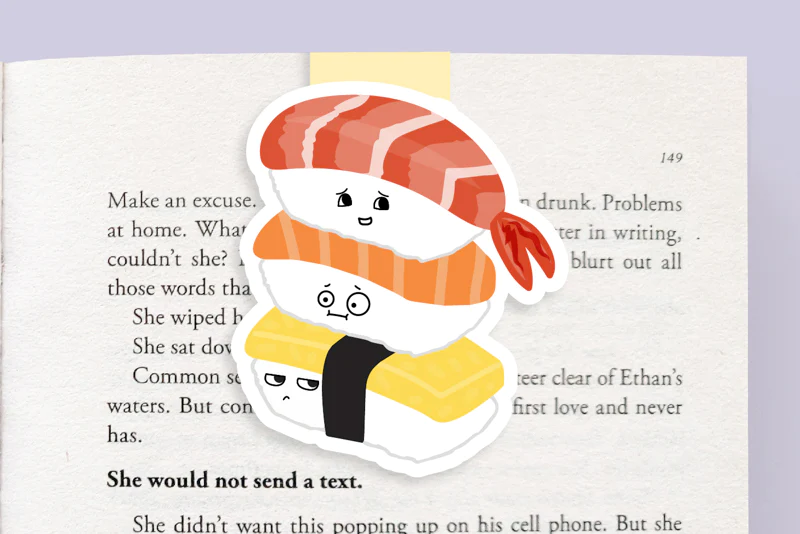 Sushi Magnetic Bookmark