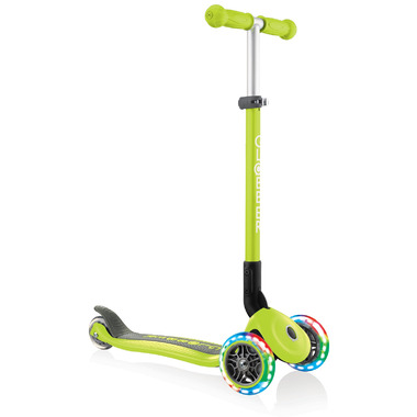Globber: the Primo Foldable Scooter with light-up wheels.